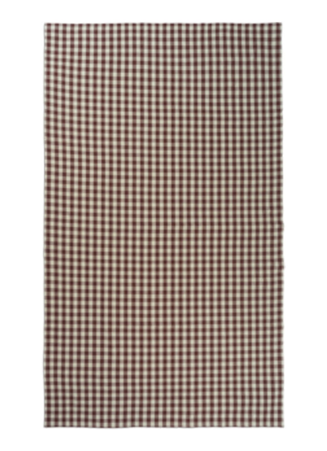 ferm LIVING Bothy tafelkleed van  katoen 240 x 150 cm - voorkant kastanjebruin
