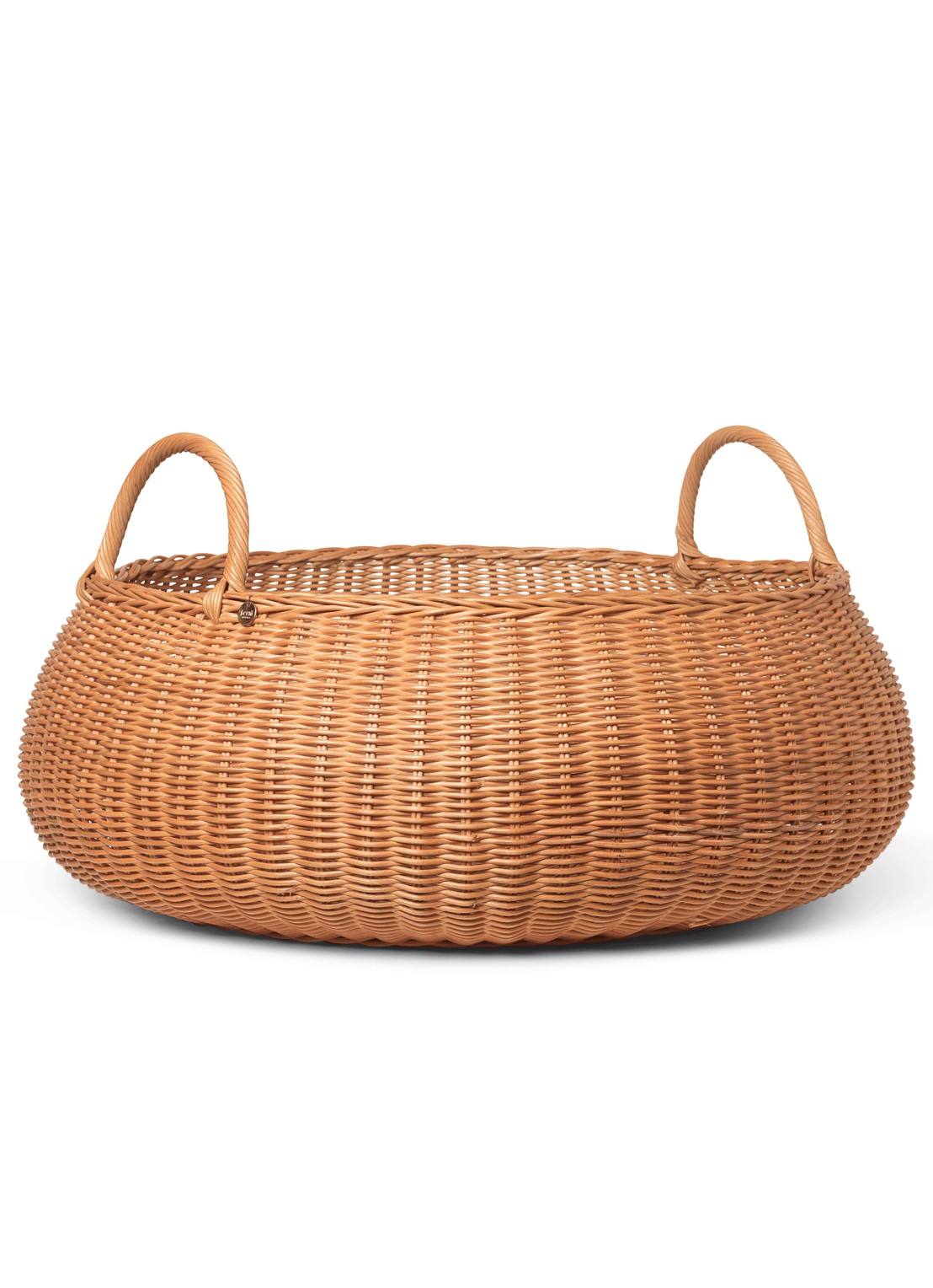ferm LIVING Braided opbergmand 60 cm - voorkant 5 beige