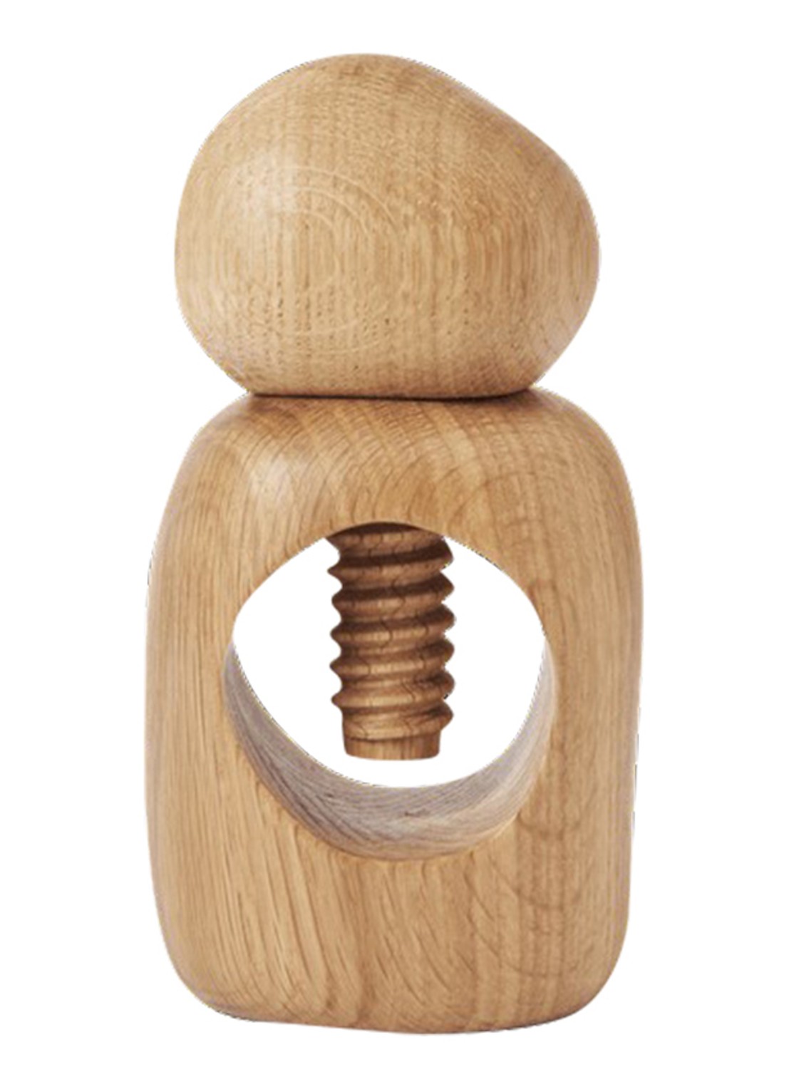 ferm LIVING Cairn notenkraker - voorkant lichtbruin