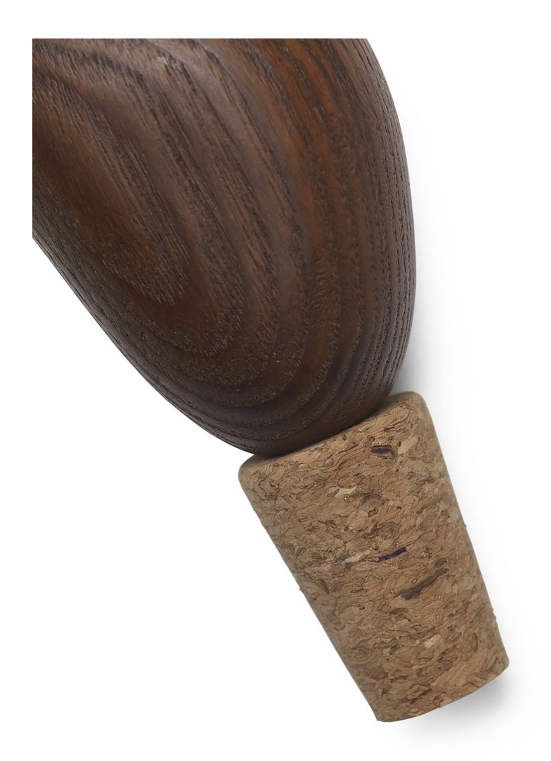 ferm LIVING Cairn wijnstopper set van 2 - detail 2 donkerbruin