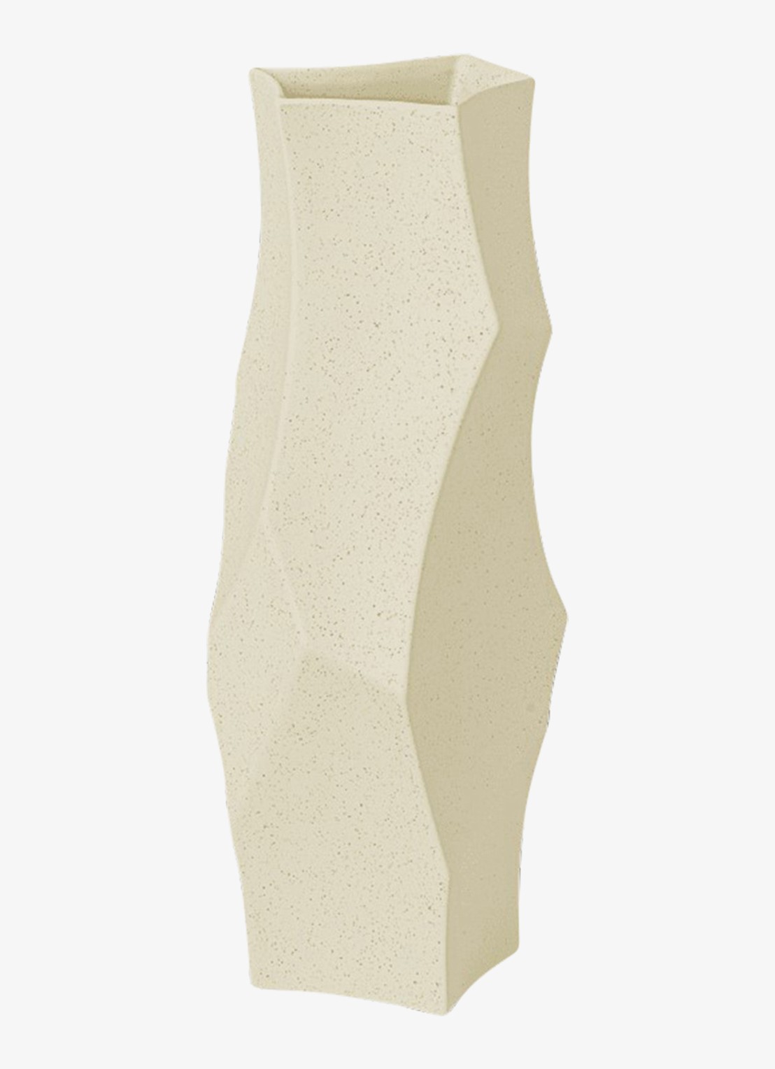 ferm LIVING Cueva vaas 37 cm - voorkant gebroken wit