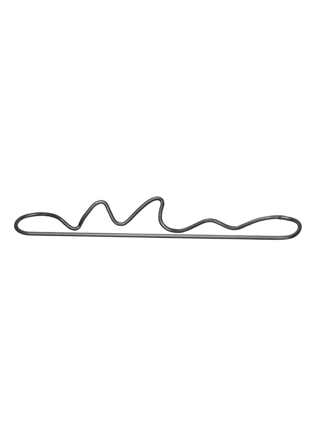 ferm LIVING Curvature handdoekstang - voorkant zwart