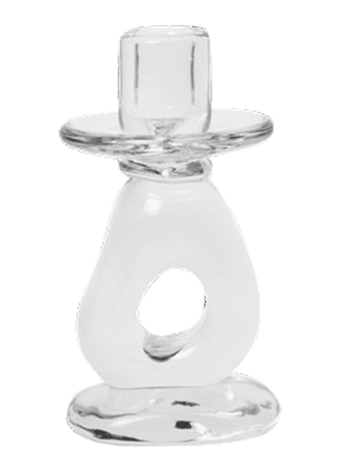 ferm LIVING Damo kandelaar 9 cm - voorkant 2 transparant