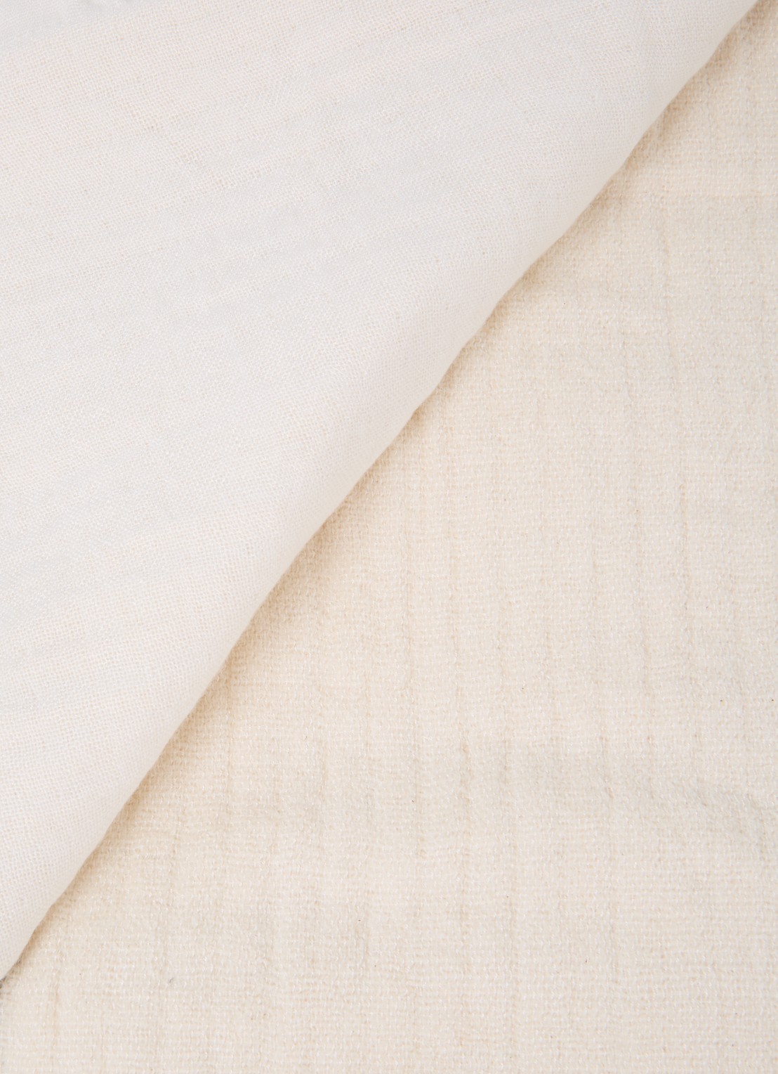 ferm LIVING Dela plaid in linnenblend 120 x 170 cm - detail creme