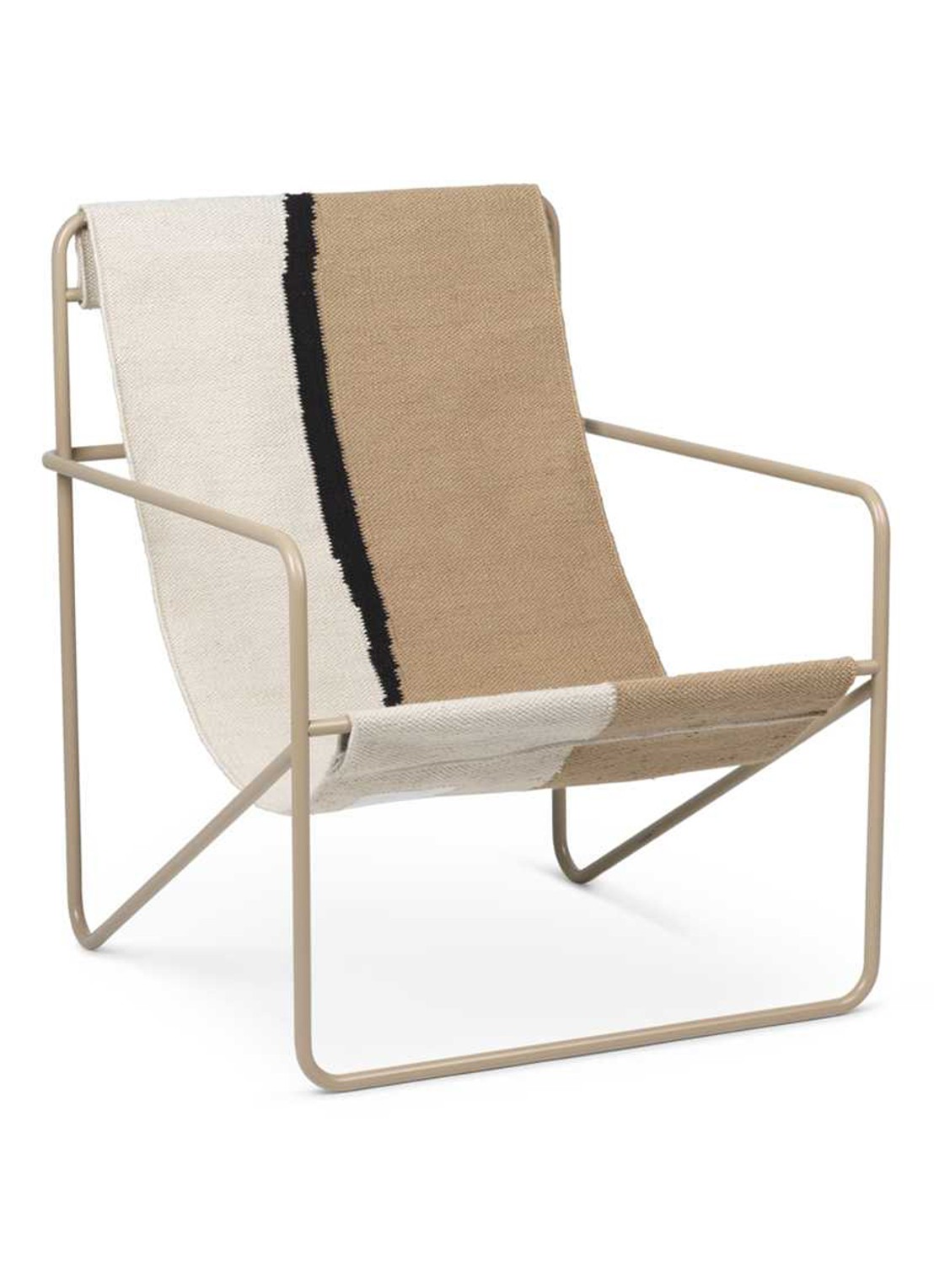 ferm LIVING Desert fauteuil onderstel  - voorkant 2 beige