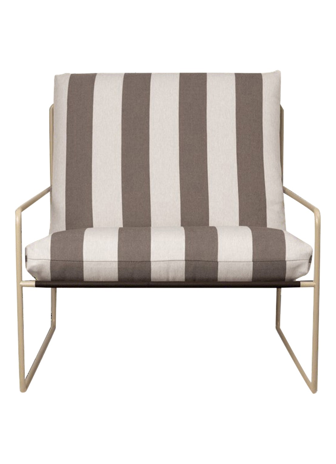 ferm LIVING Desert kussenhoes 66,5 x 85 cm set van 2 - voorkant chocoladebruin