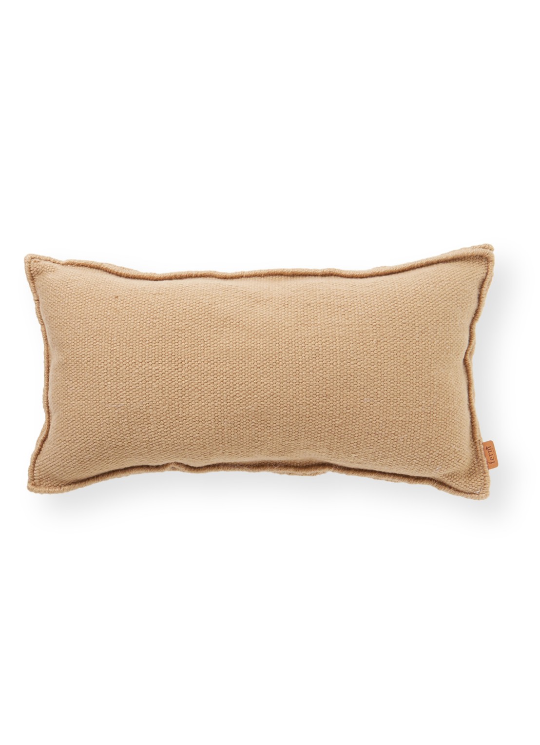 ferm LIVING Desert sierkussen 53 x 28 cm - voorkant 2 donkerbeige