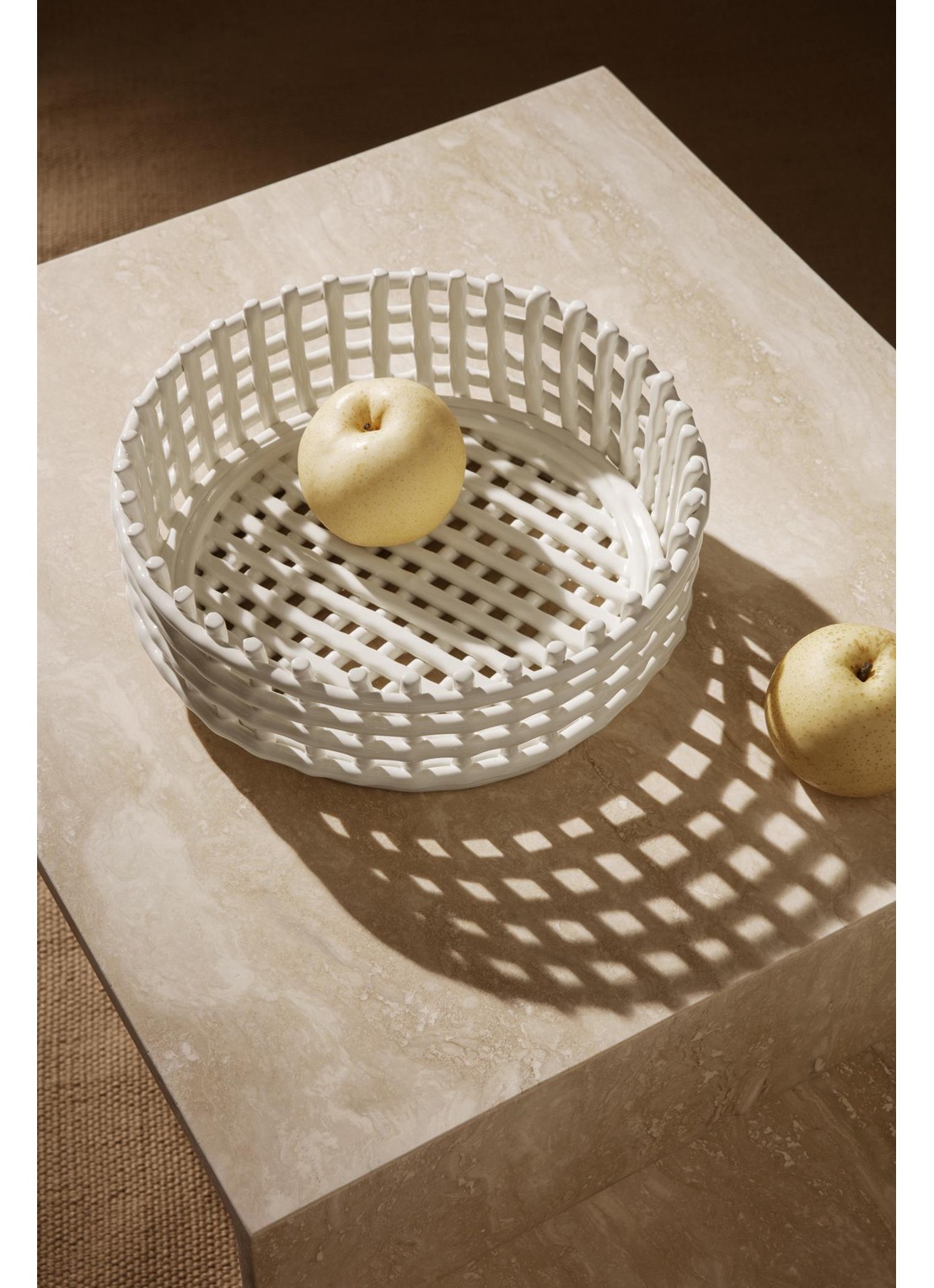 ferm LIVING Distinct salontafel 100 x 55 cm - detail 2 beige