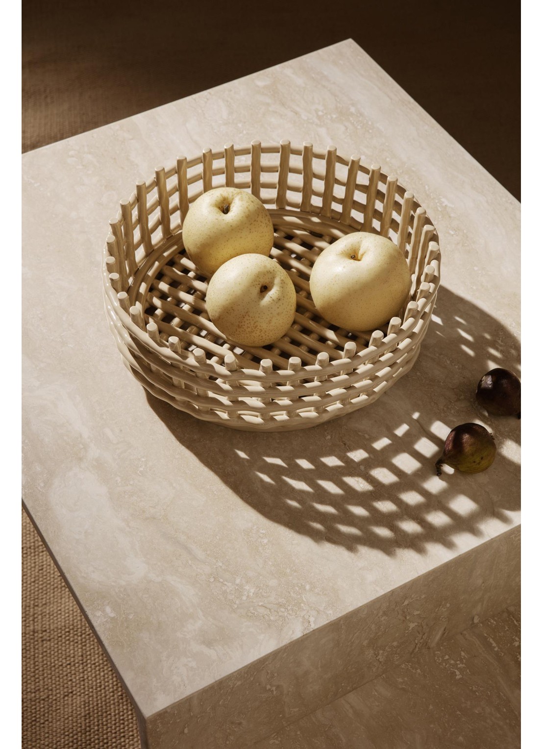 ferm LIVING Distinct salontafel 100 x 55 cm - detail 3 beige