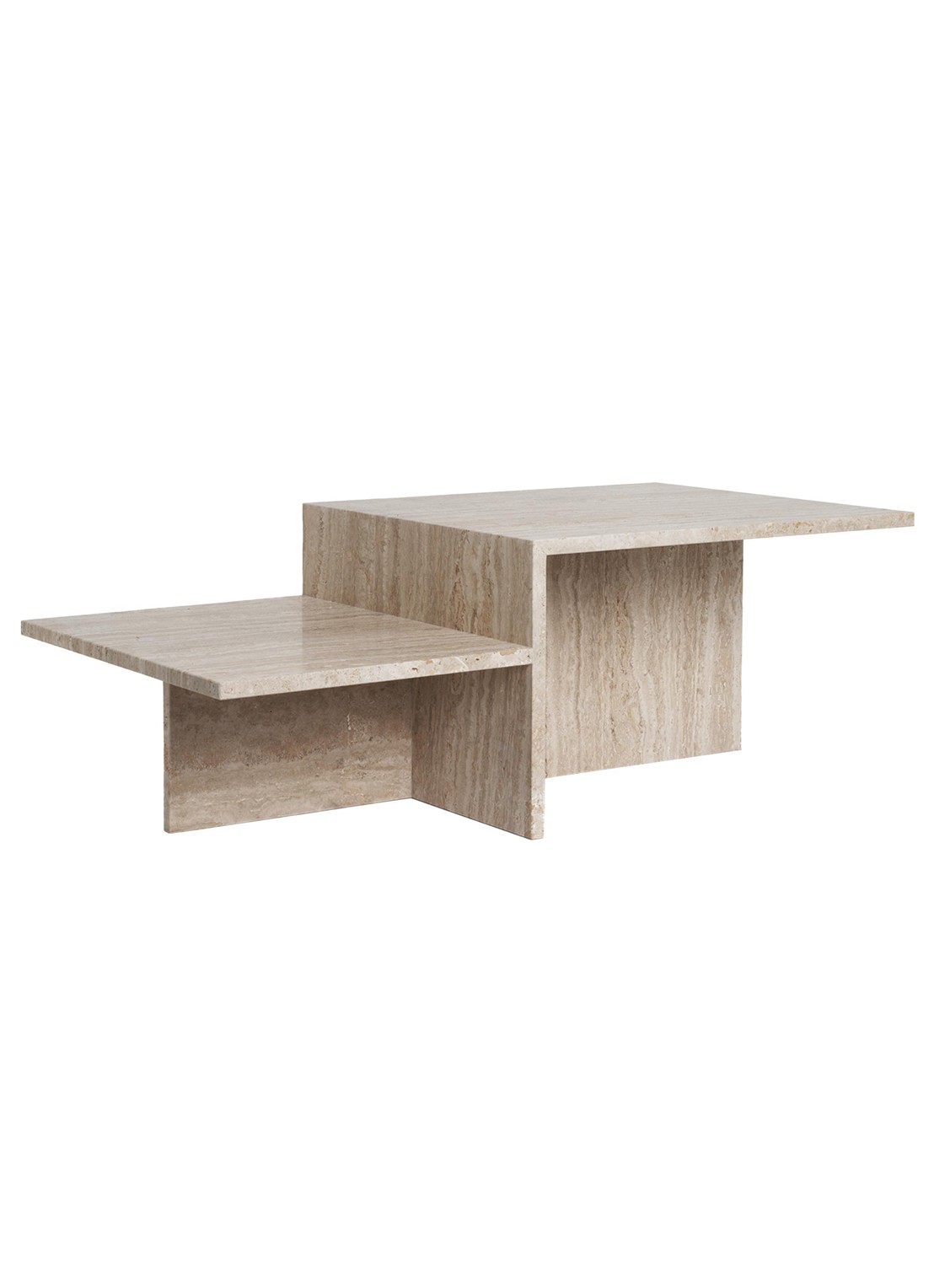 ferm LIVING Distinct salontafel 100 x 55 cm - voorkant 5 beige