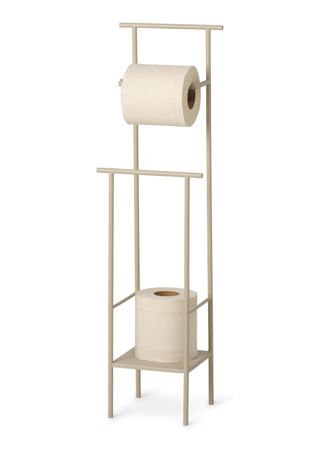 ferm LIVING Dora toiletbutler 61 cm - voorkant beige