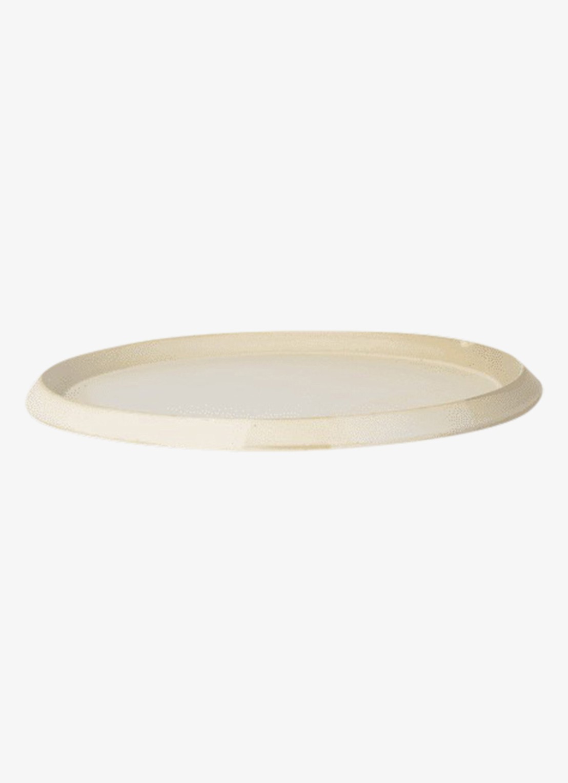 ferm LIVING Erena bord ø29 cm - voorkant beige