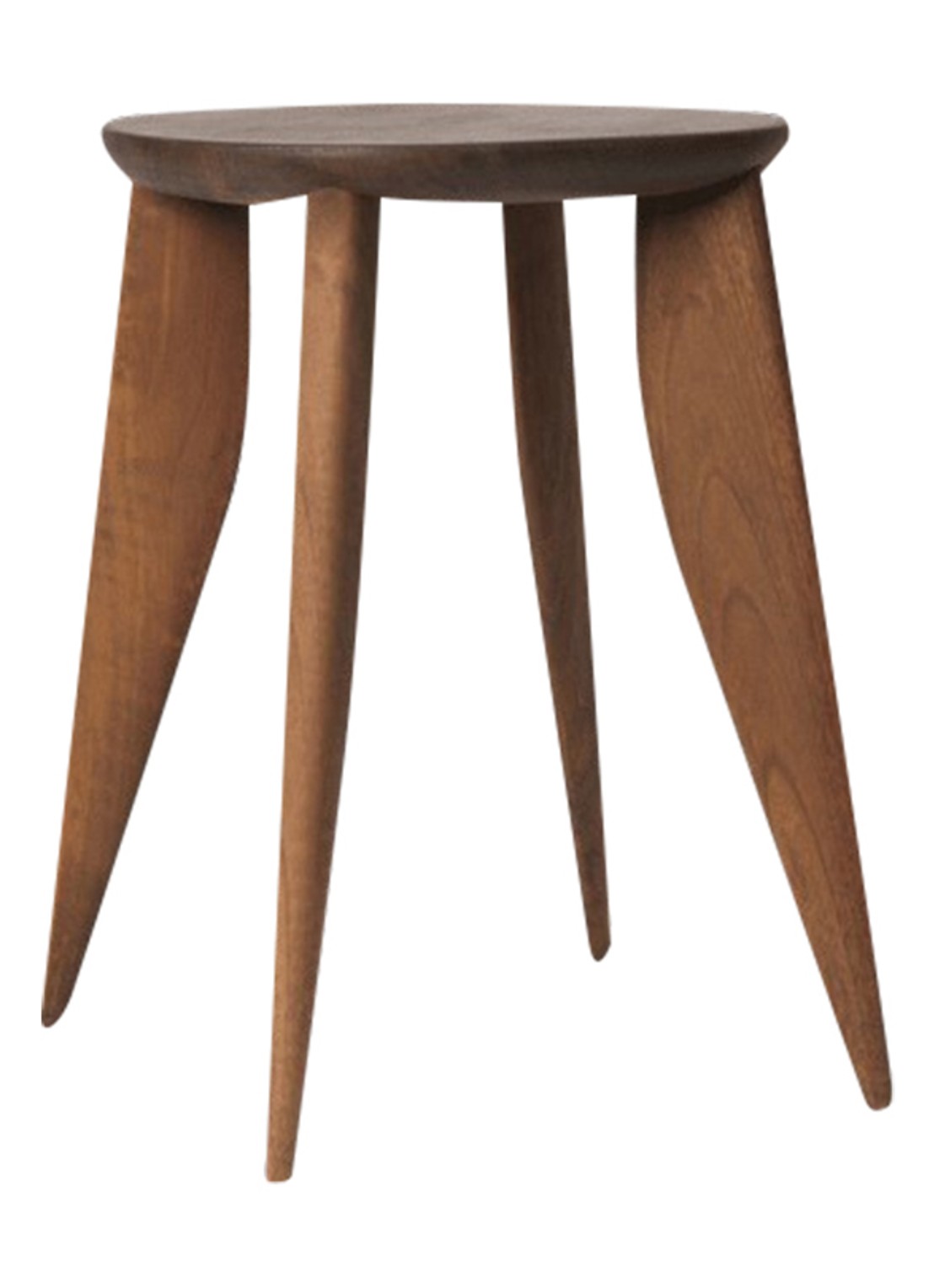 ferm LIVING Feve bijzettafel 45 x Ø42 cm - voorkant bruin