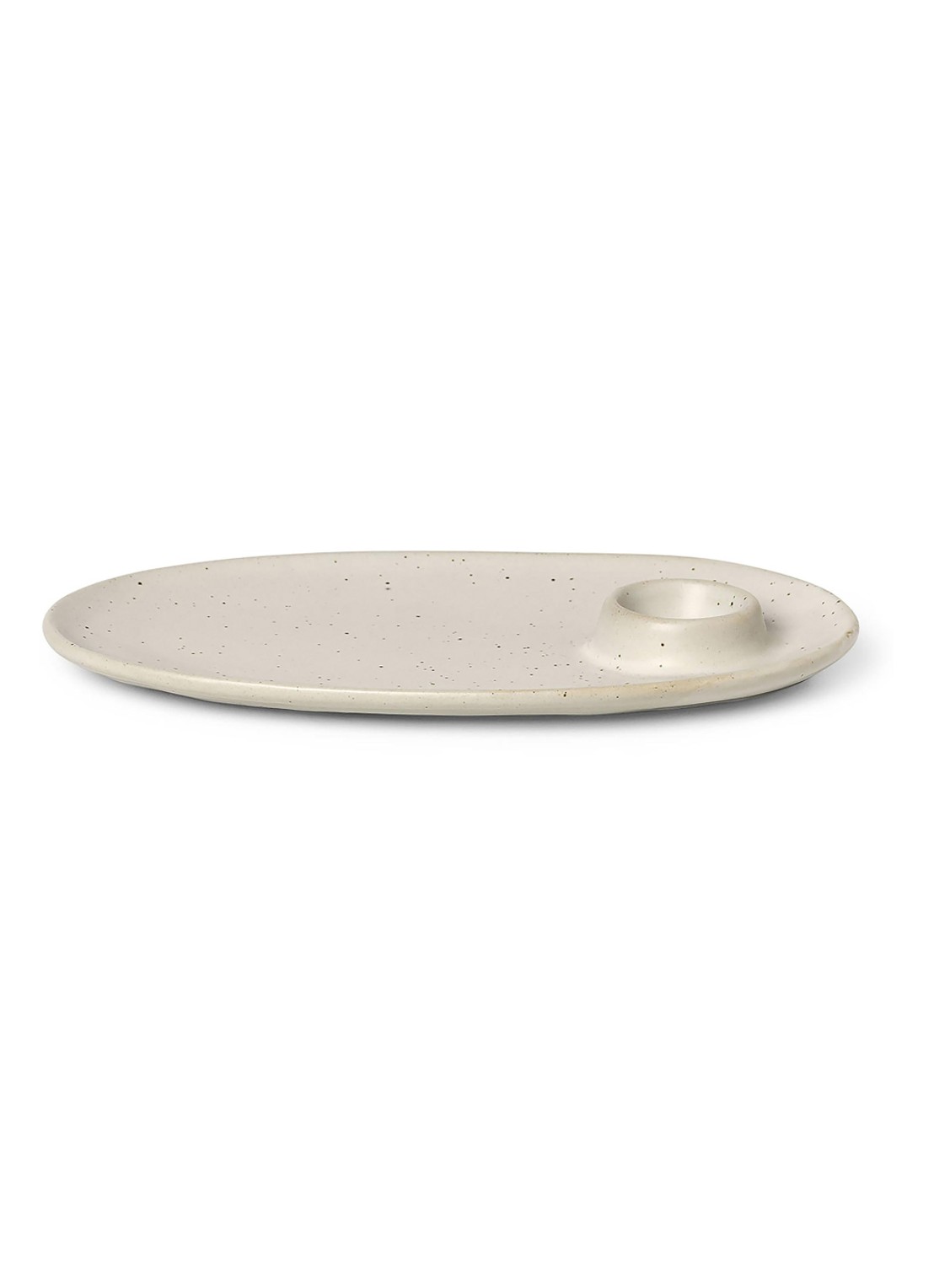 ferm LIVING Flow ontbijtbord  - voorkant wit