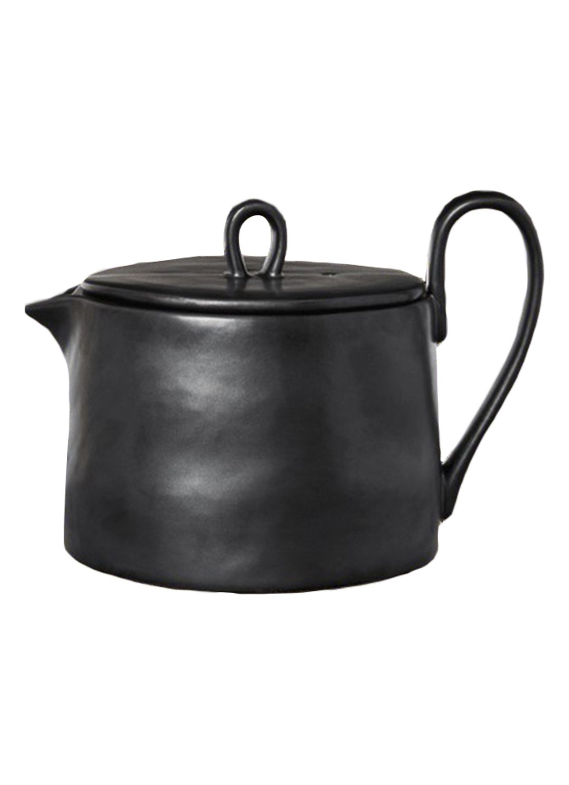 ferm LIVING Flow Tea theepot  - voorkant zwart
