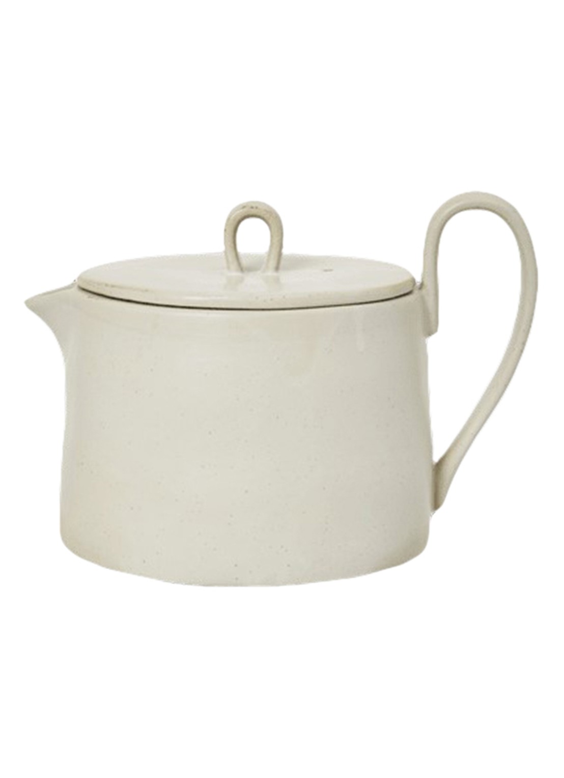 ferm LIVING Flow Tea theepot  - voorkant gebroken wit