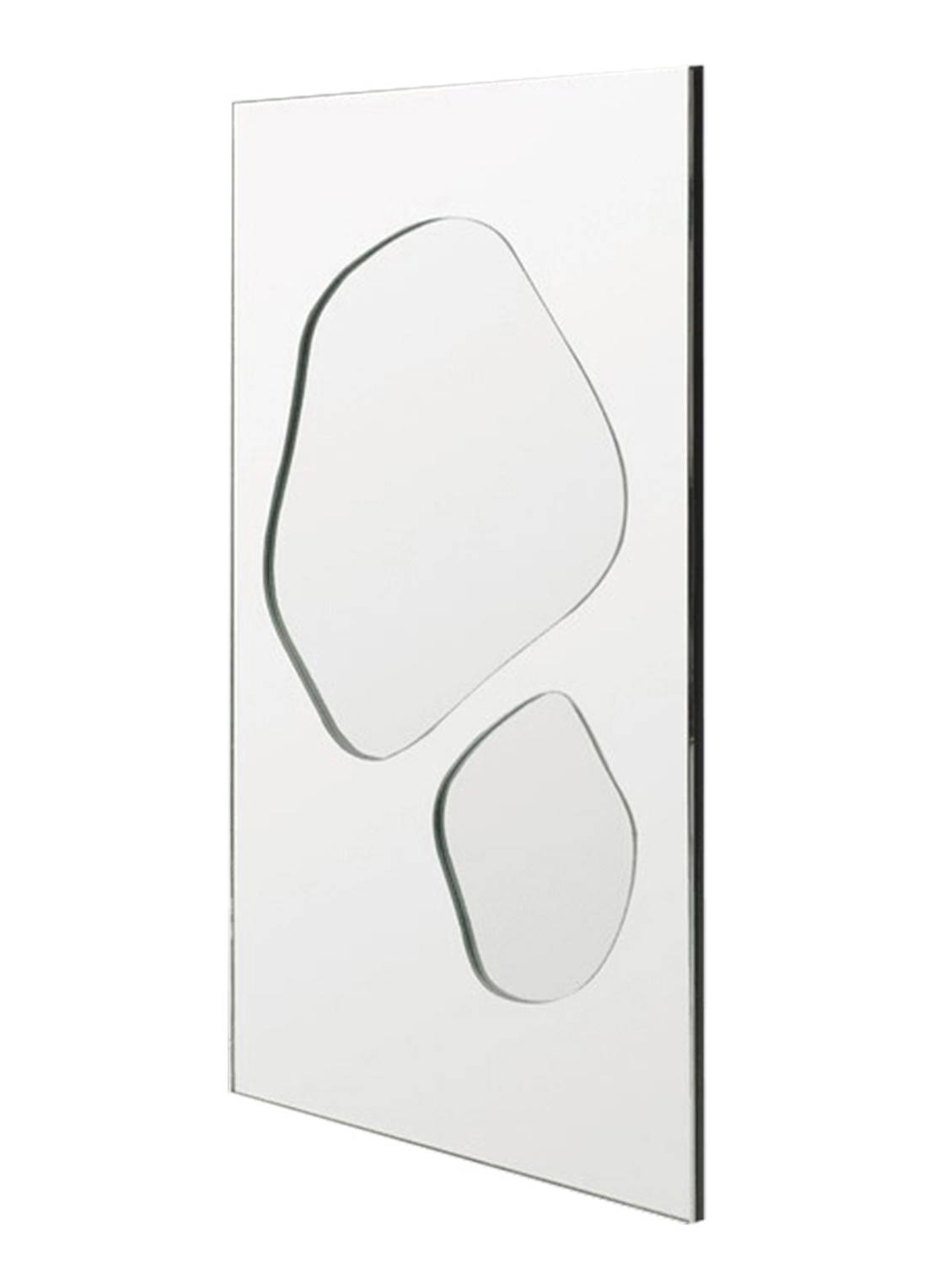 ferm LIVING Folia wandspiegel 50 x 82 cm - detail 3 zilver