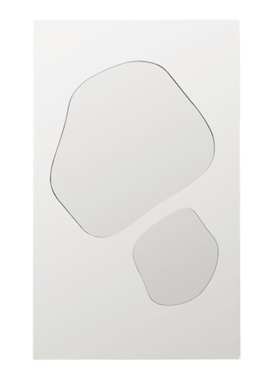 ferm LIVING Folia wandspiegel 50 x 82 cm - voorkant zilver