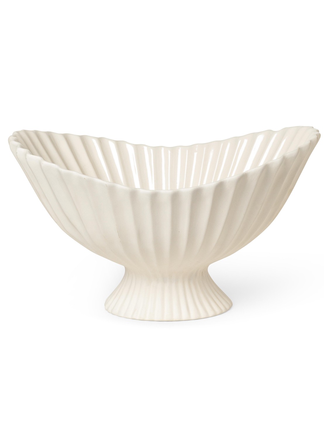 ferm LIVING Fountain Centrepiece schaal - voorkant wit