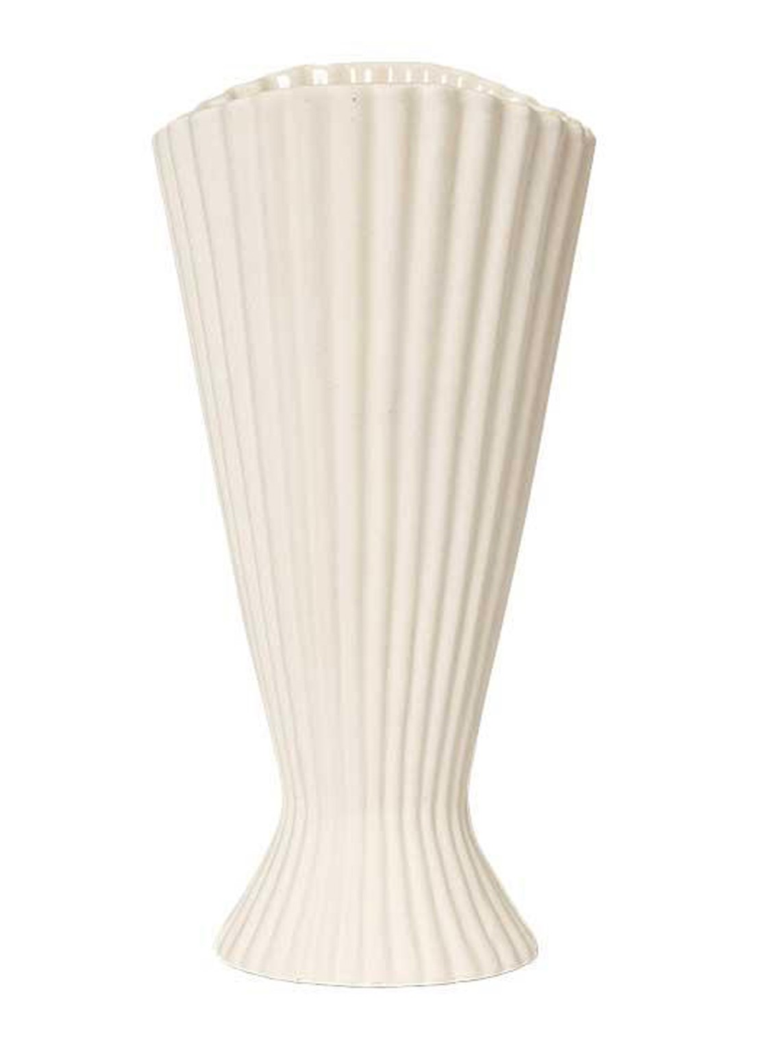 ferm LIVING Fountain vaas 23 cm - voorkant 2 gebroken wit