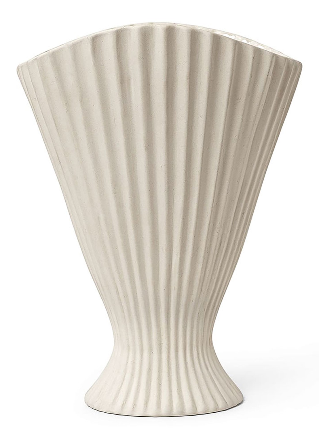 ferm LIVING Fountain vaas 31 cm - voorkant 2 gebroken wit