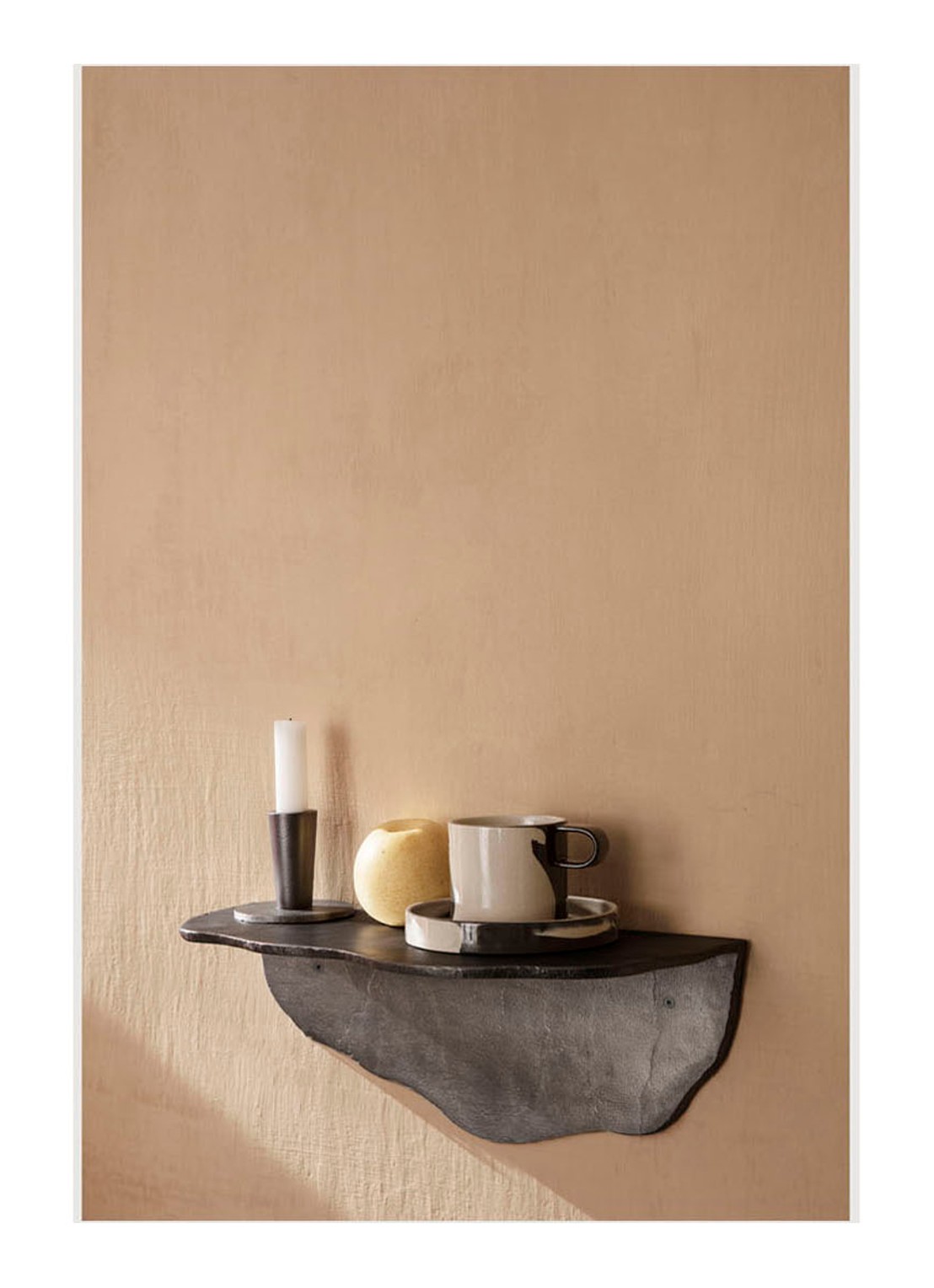 ferm LIVING Fracture wandplank 15 x 40,7 cm - voorkant 4 zwart
