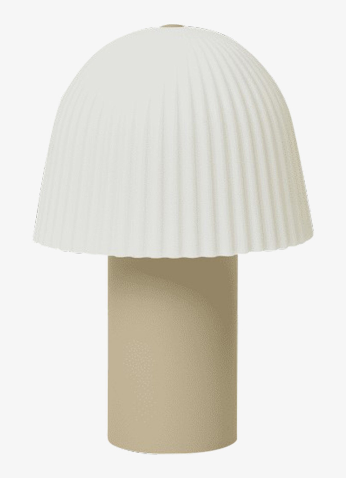 ferm LIVING Frill port tafellamp 22 cm - voorkant 2 gebroken wit