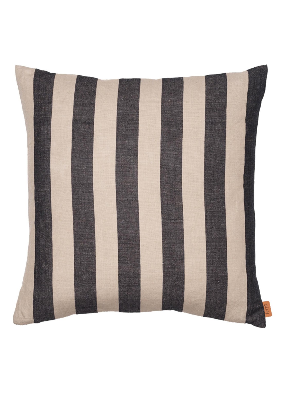 ferm LIVING Grand sierkussen 50 x 50 cm - voorkant zwart