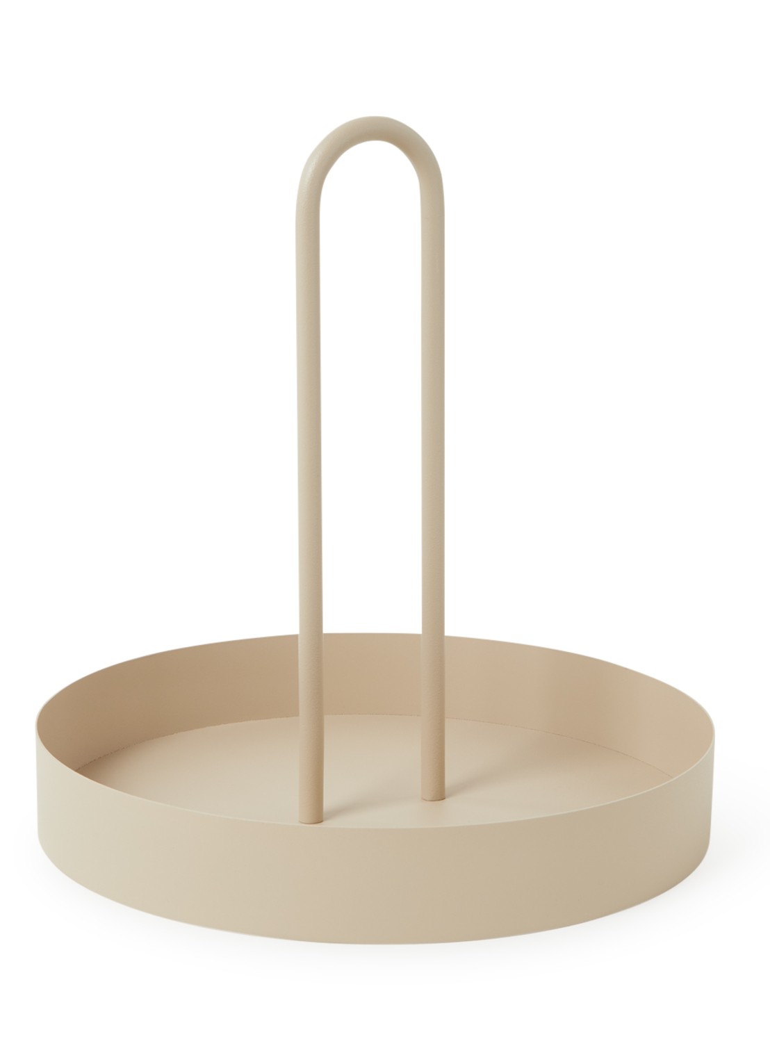 ferm LIVING Grib dienblad 28 cm - voorkant beige