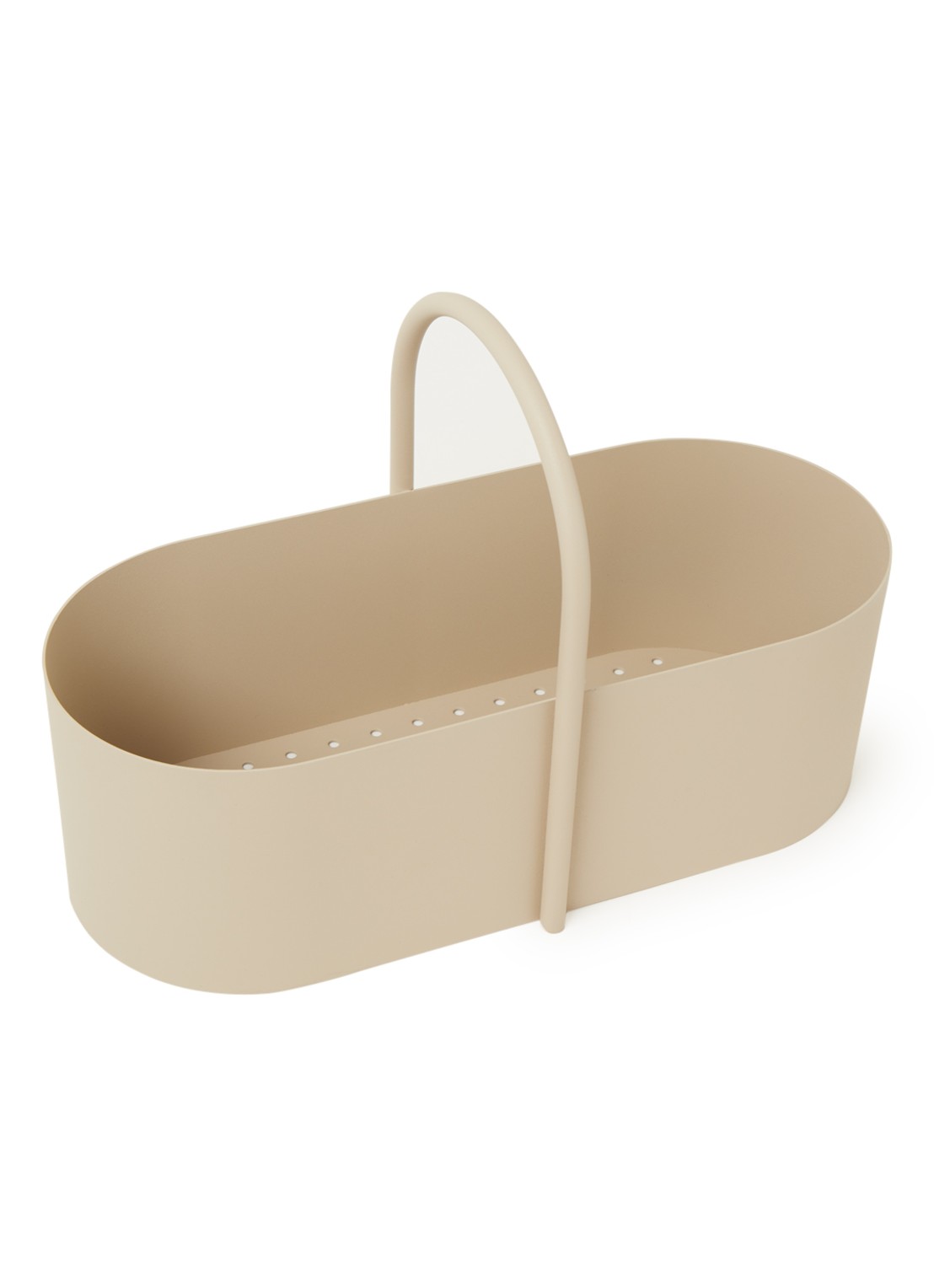 ferm LIVING Grib Toolbox opbergmand 35 x 17 cm - voorkant beige