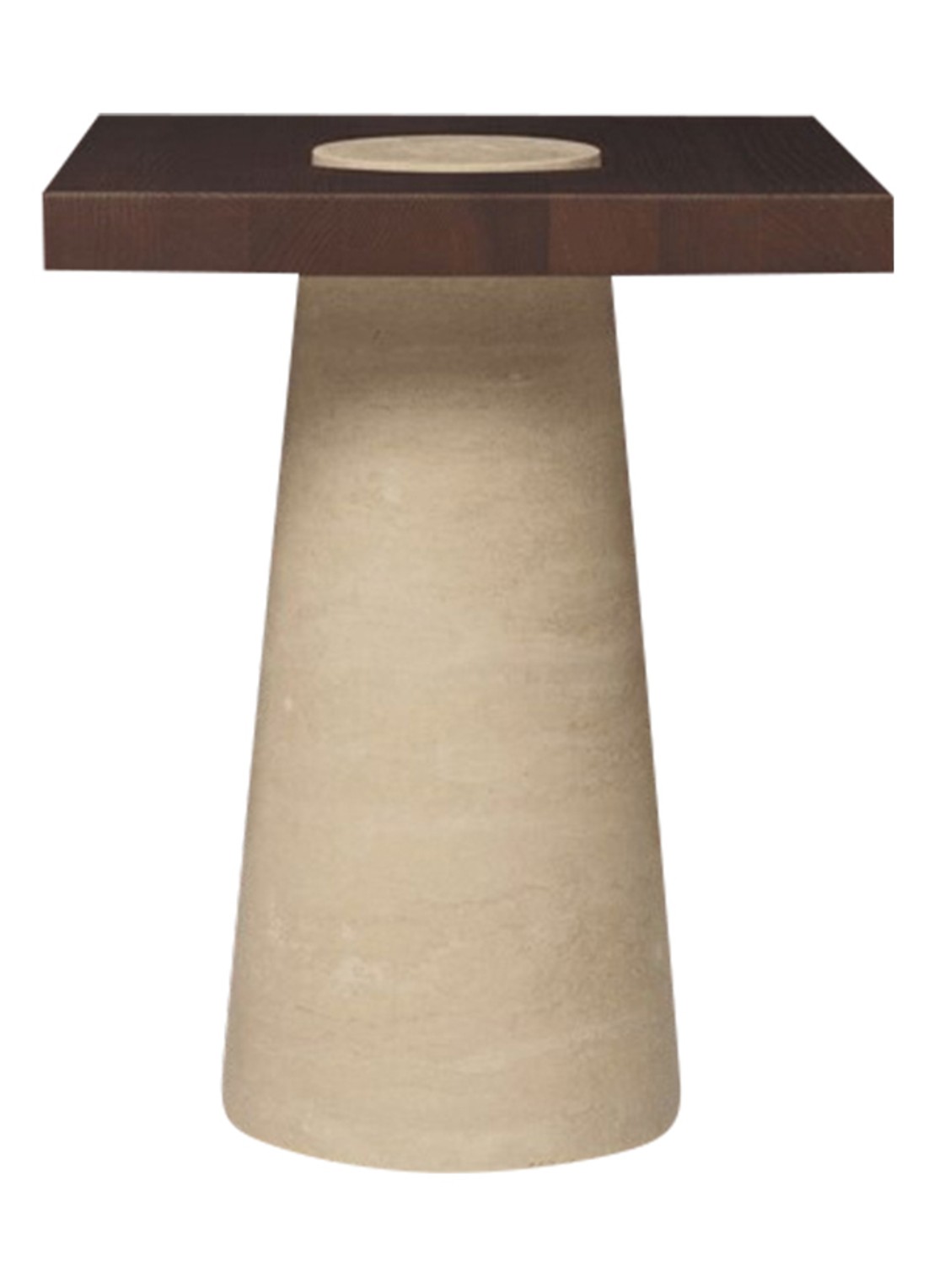 ferm LIVING Grova bijzettafel 40 x 50 cm - voorkant 2 bruin