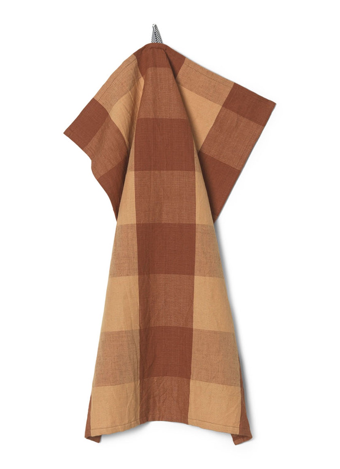 ferm LIVING Hale theedoek 70 x 50 cm - voorkant 3 bruin