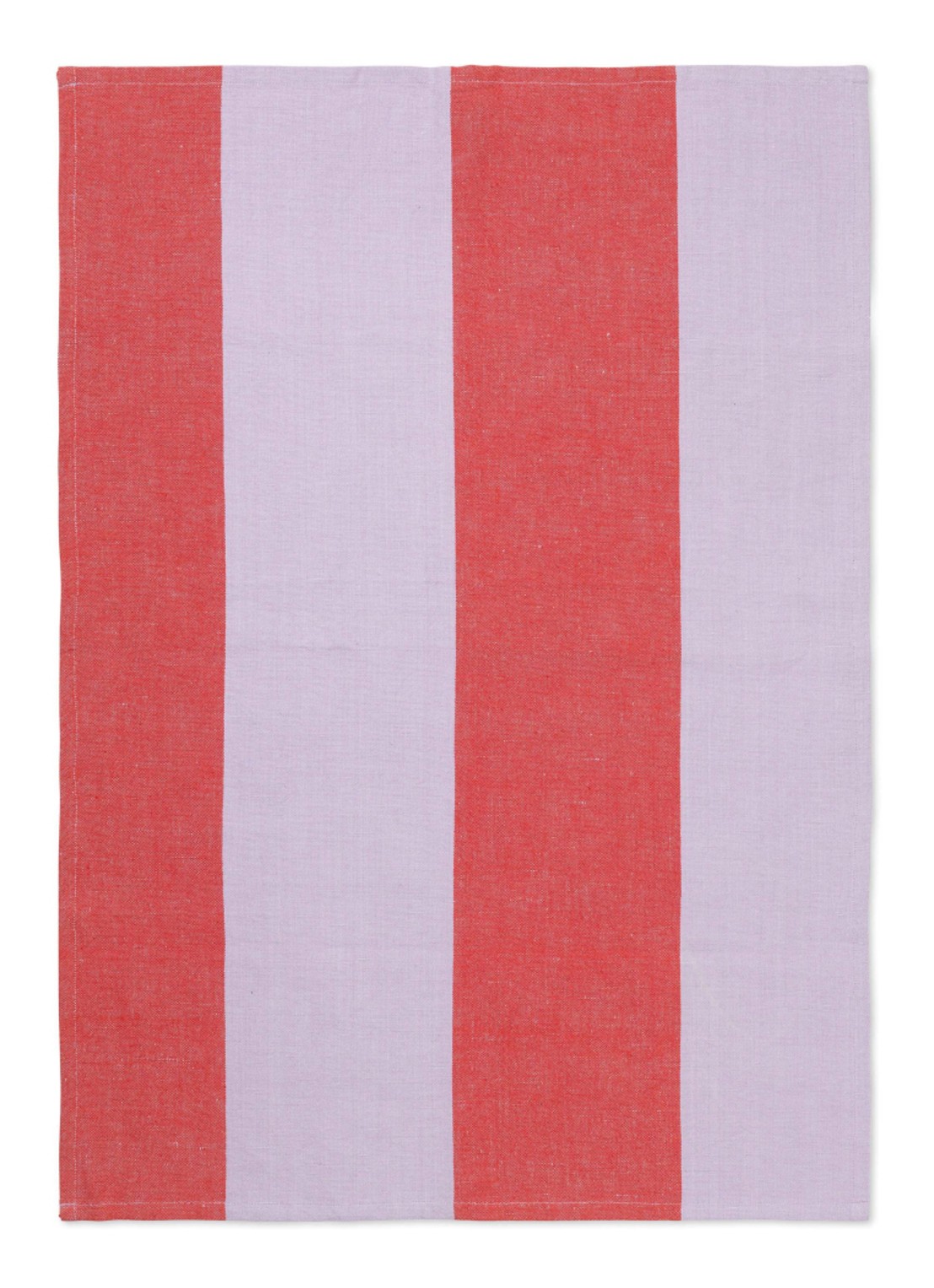 ferm LIVING Hale yarn-dyed theedoek  - voorkant paars