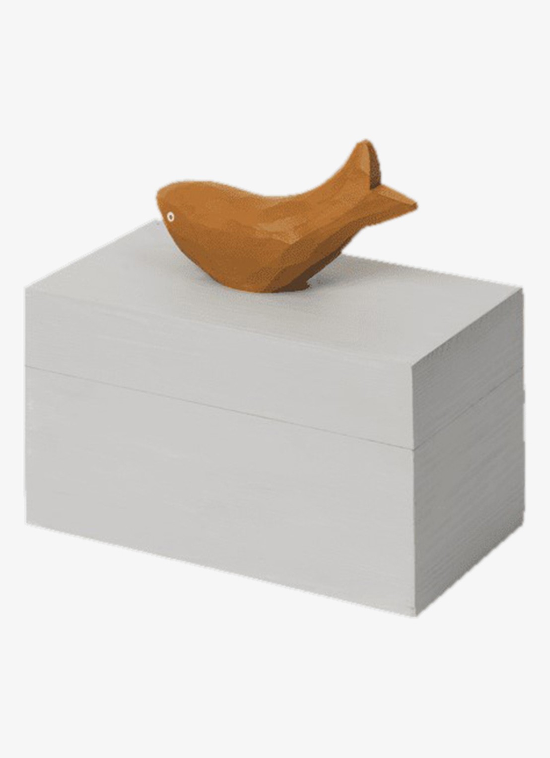 ferm LIVING Harbour Fish opbergdoos 9 x 14,5 cm - detail 2 grijs