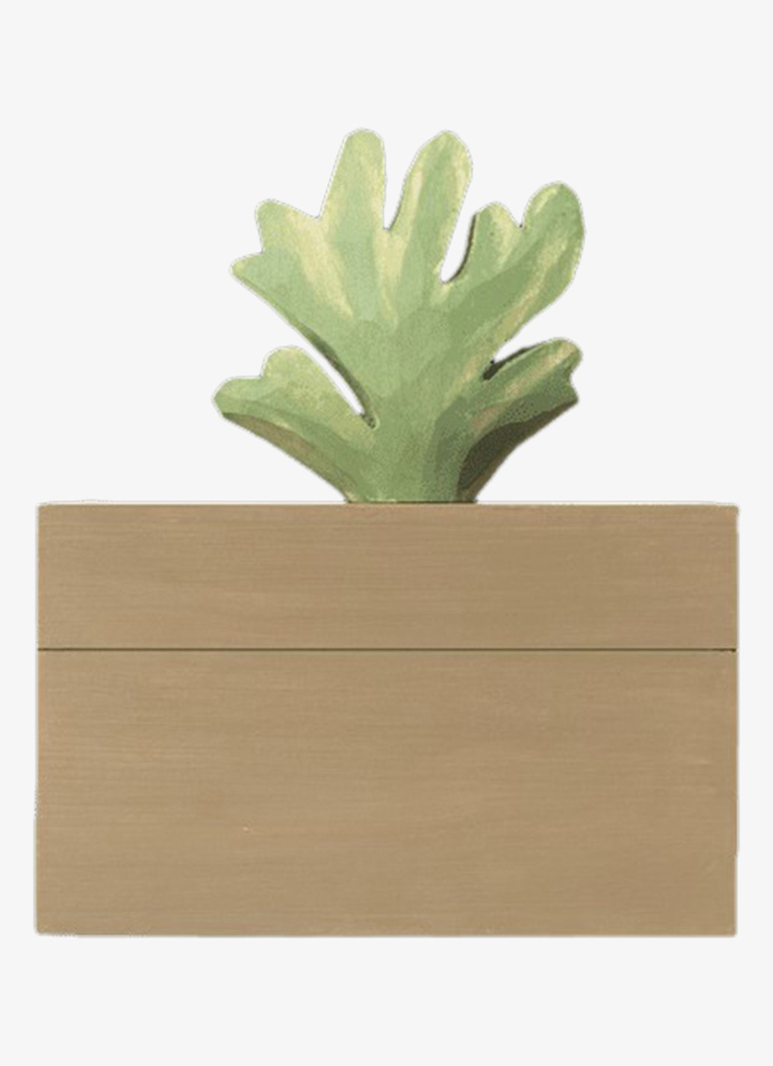 ferm LIVING Harbour opbergdoos 14,5 x 9 cm - voorkant 3 zand