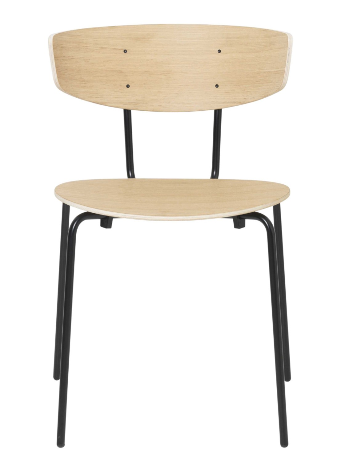 ferm LIVING Herman stoel  - voorkant zwart
