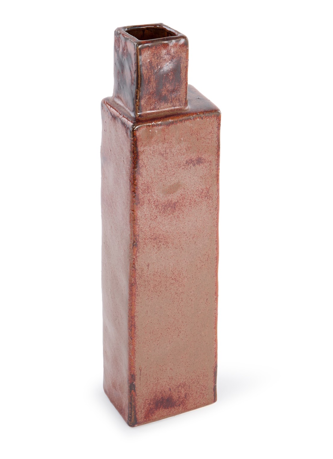 ferm LIVING Koa vaas 40 cm - voorkant roodbruin