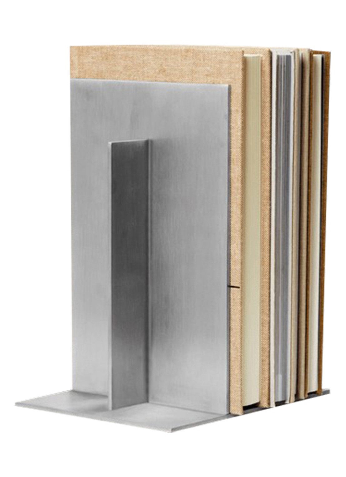 ferm LIVING Lager boekensteun - voorkant 3 zilver