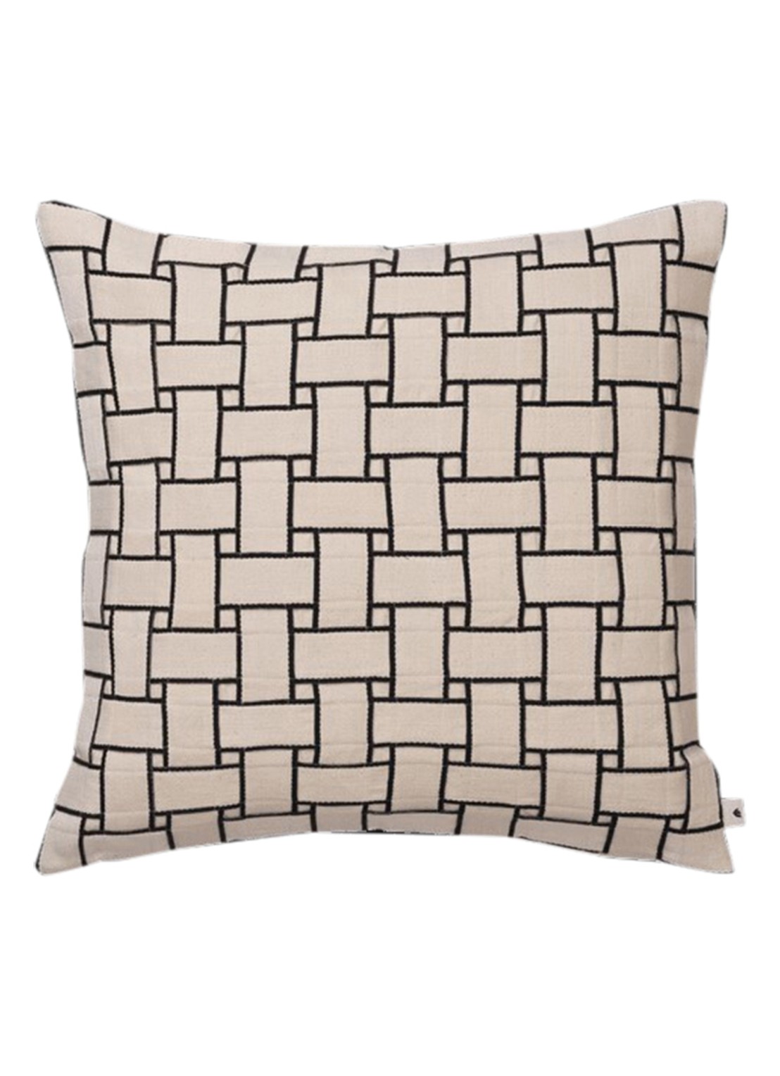 ferm LIVING Lattice sierkussen 50 x 50 cm - voorkant creme