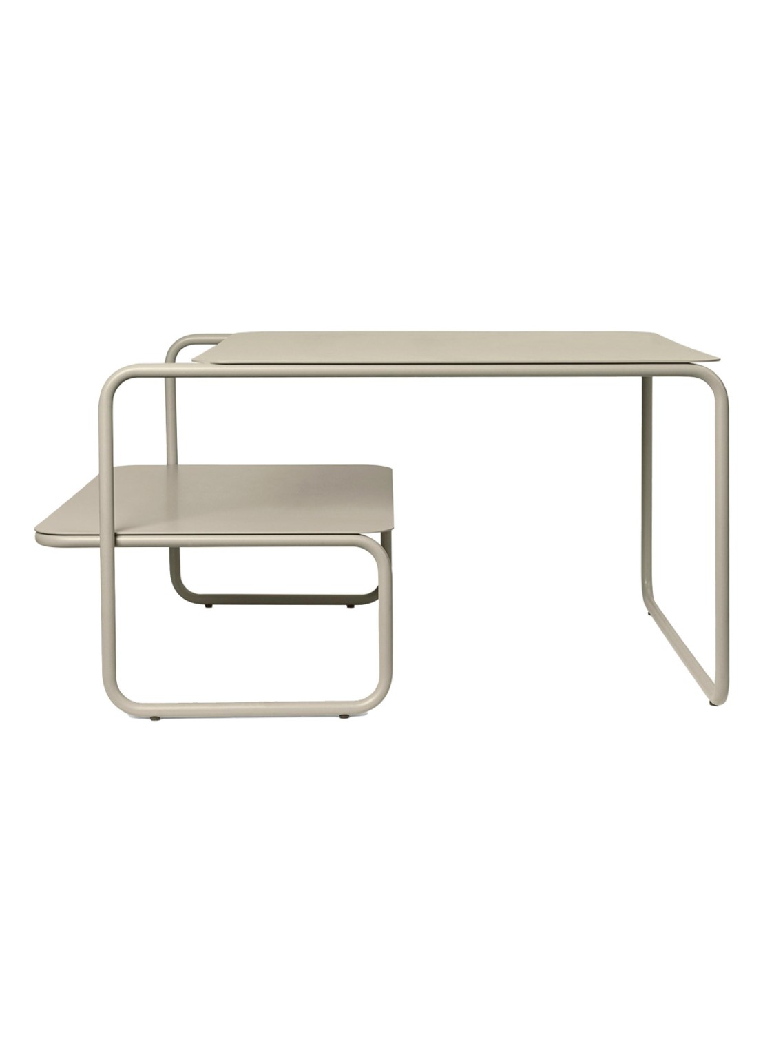 ferm LIVING Level salontafel 79 x 60 cm - voorkant beige