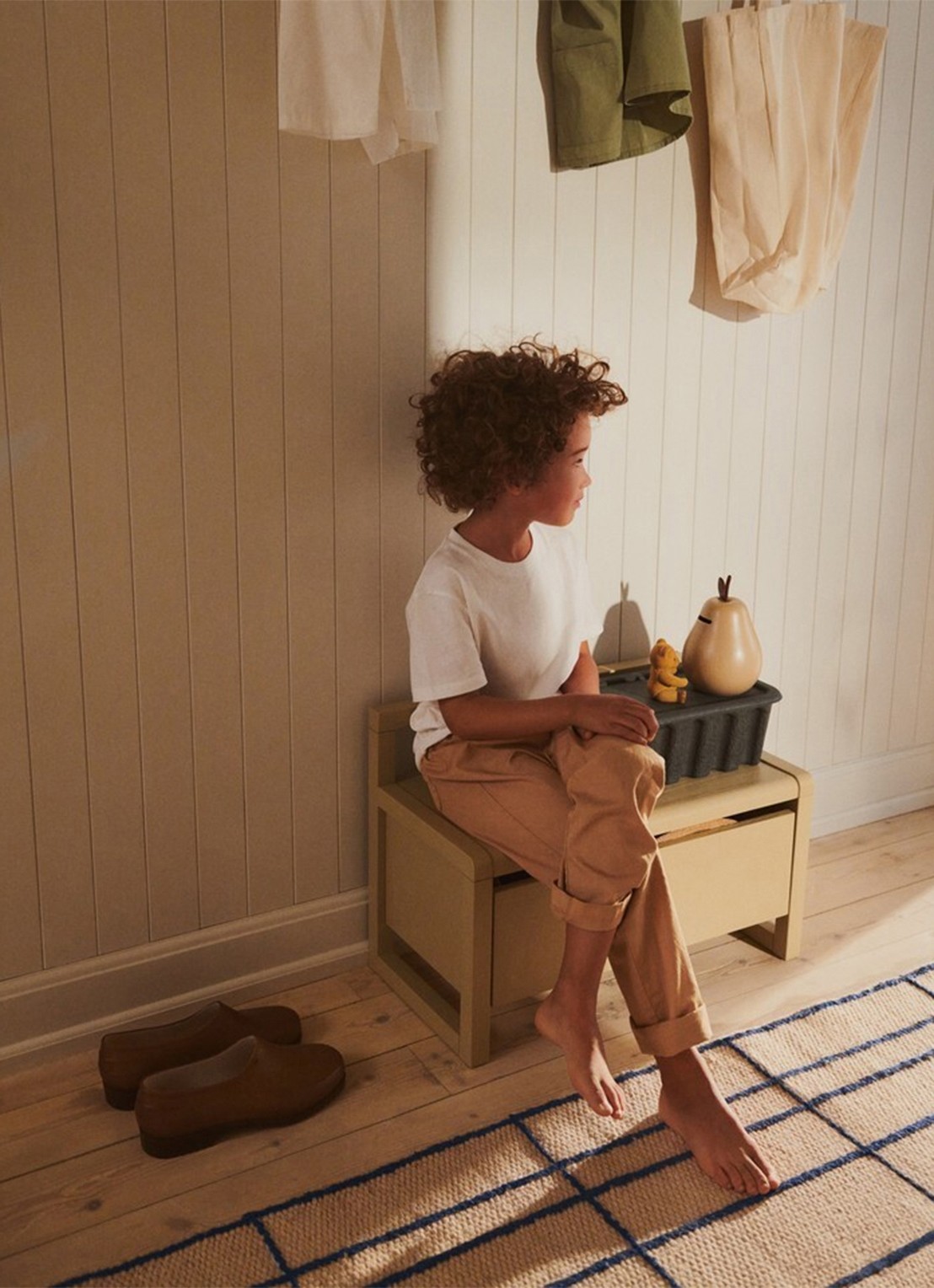 ferm LIVING Little Architect opbergbank - detail ivoor