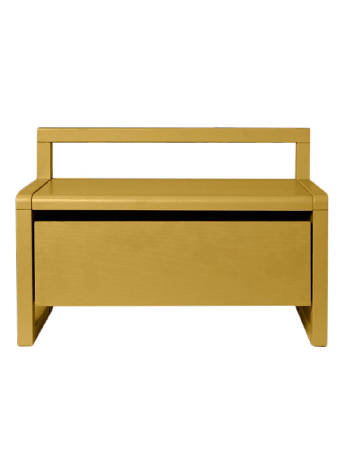 ferm LIVING Little Architect opbergbank - voorkant 2 geel