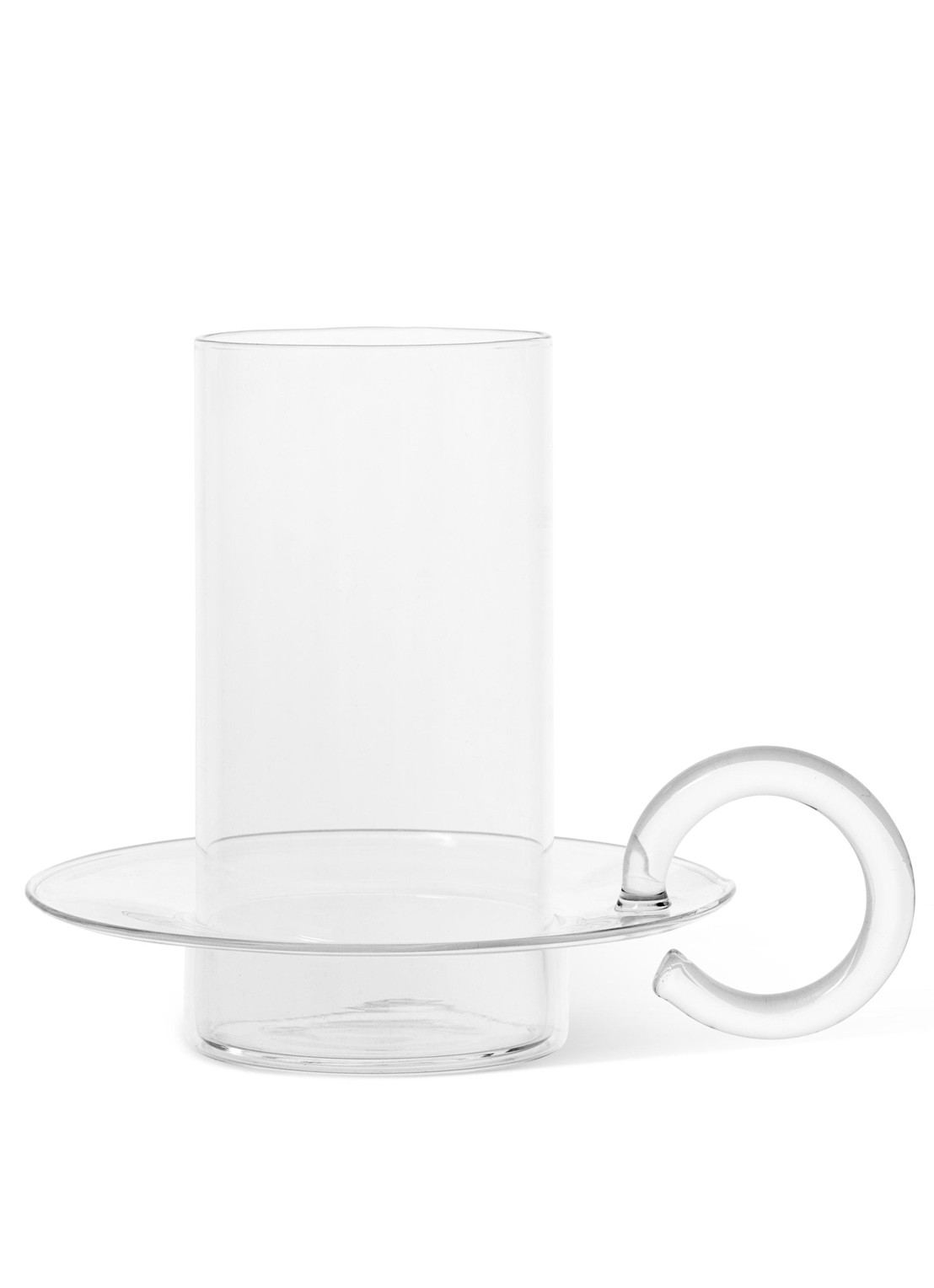 ferm LIVING Luce waxinelichthouder - voorkant transparant