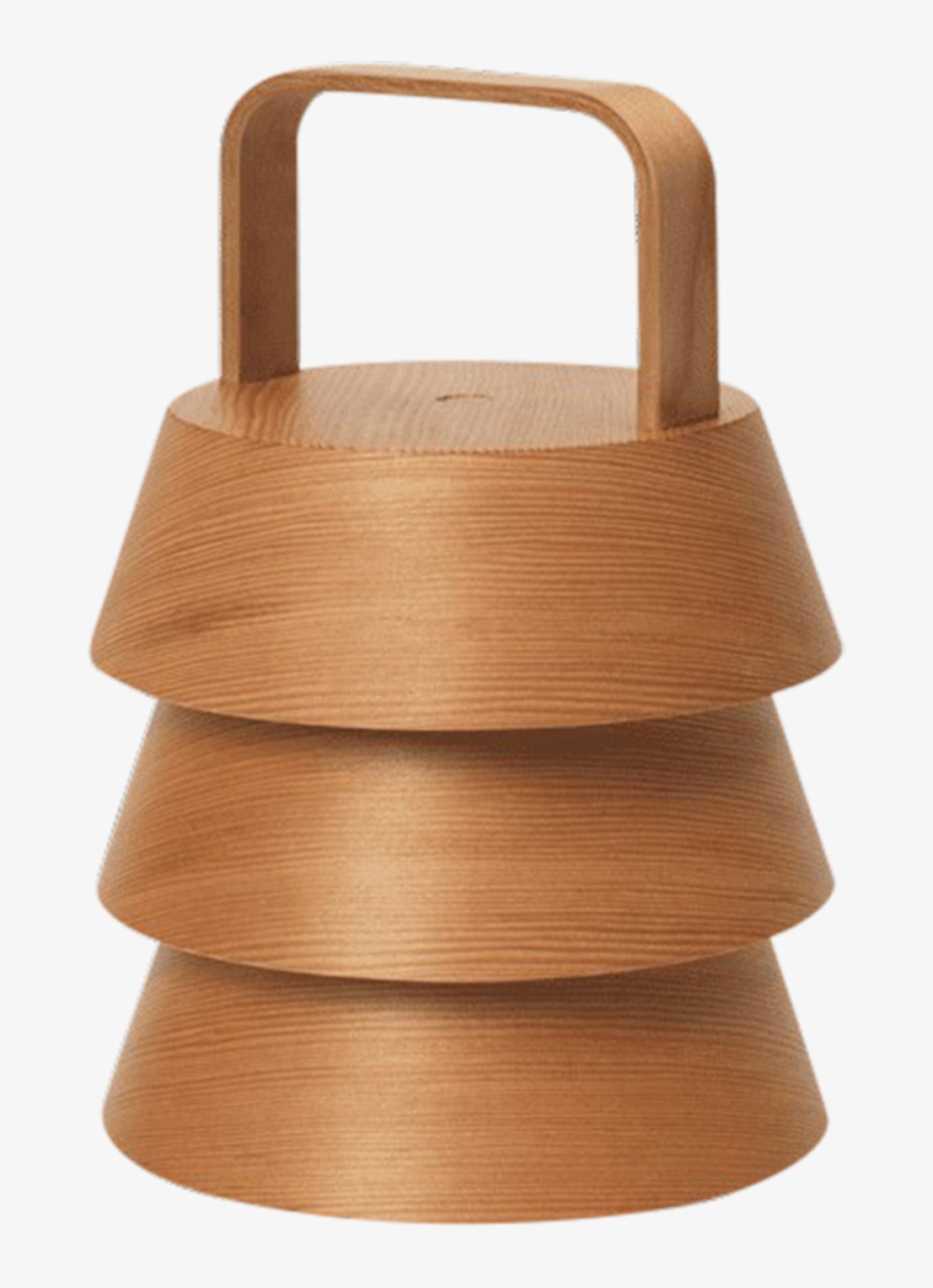 ferm LIVING Luver port lantaarn  - detail 3 kastanjebruin