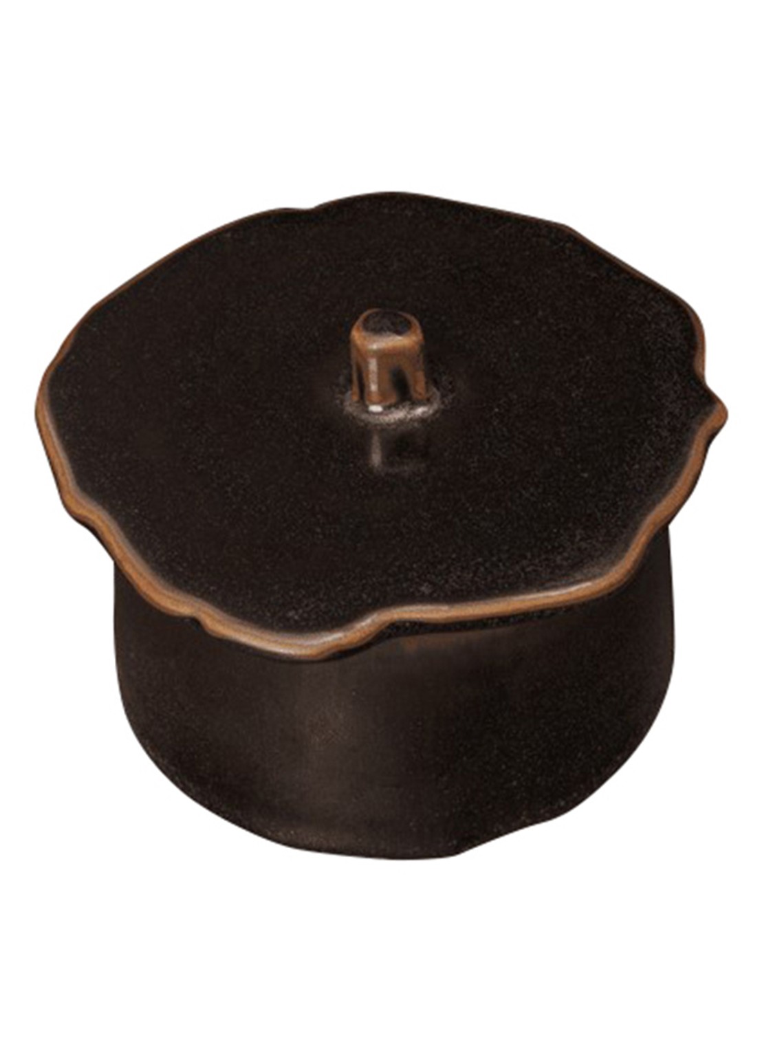 ferm LIVING Marnen voorraadpot 25 cl - detail bruin