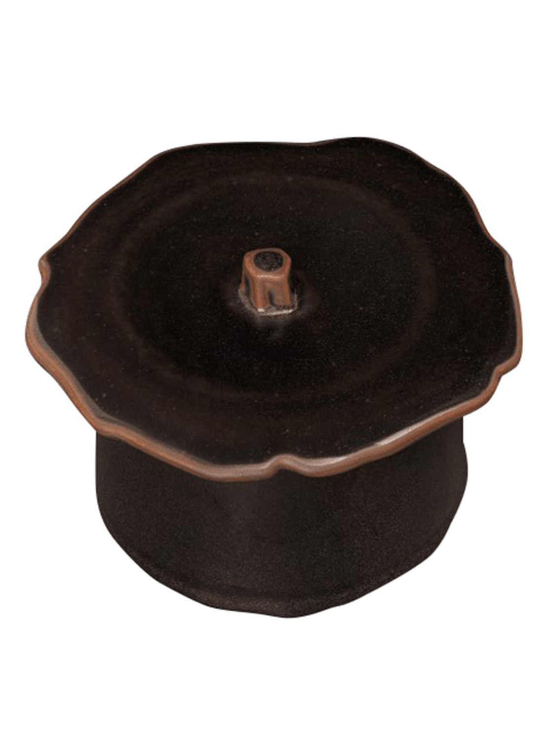 ferm LIVING Marnen voorraadpot 45 cl - detail bruin