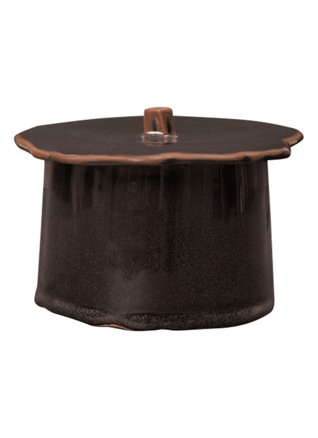 ferm LIVING Marnen voorraadpot 45 cl - voorkant 2 bruin