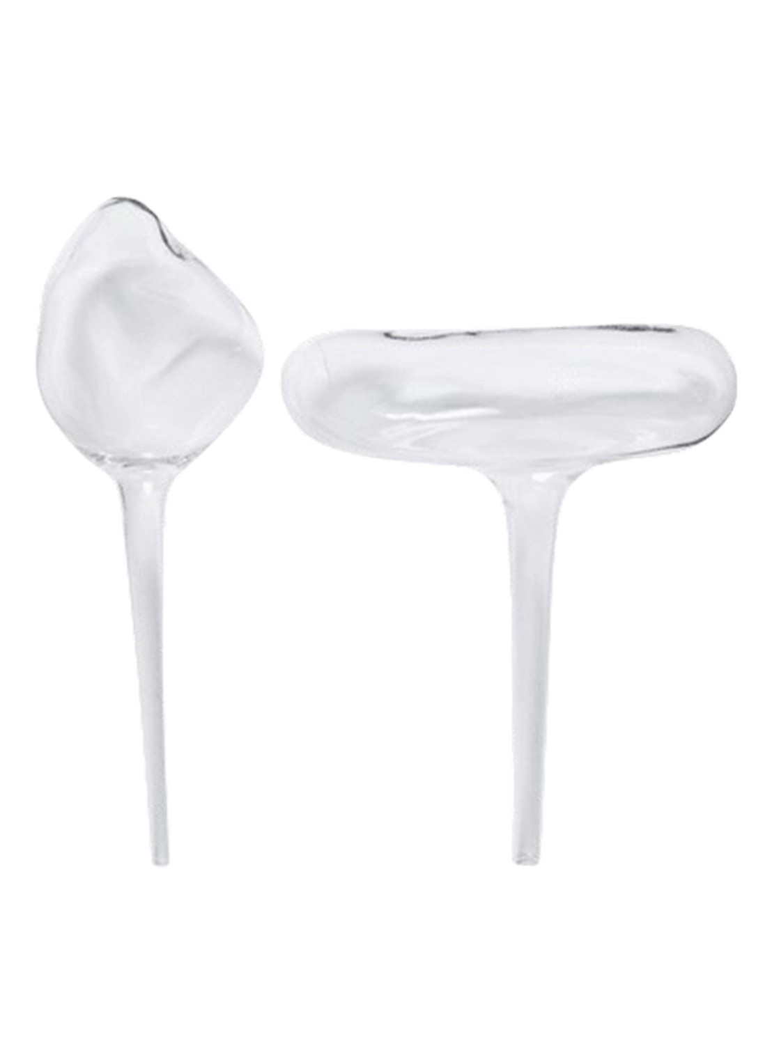 ferm LIVING Mercury waterdruppelaar set van 2 - voorkant 2 transparant