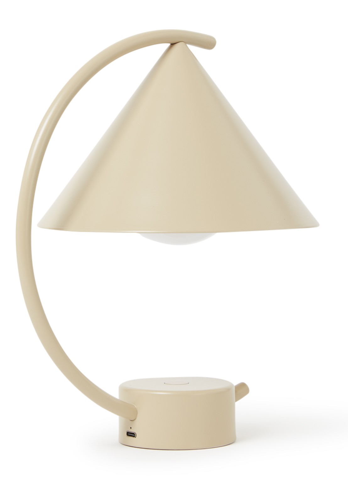 ferm LIVING Meridian tafellamp 26 x Ø17 cm - voorkant creme