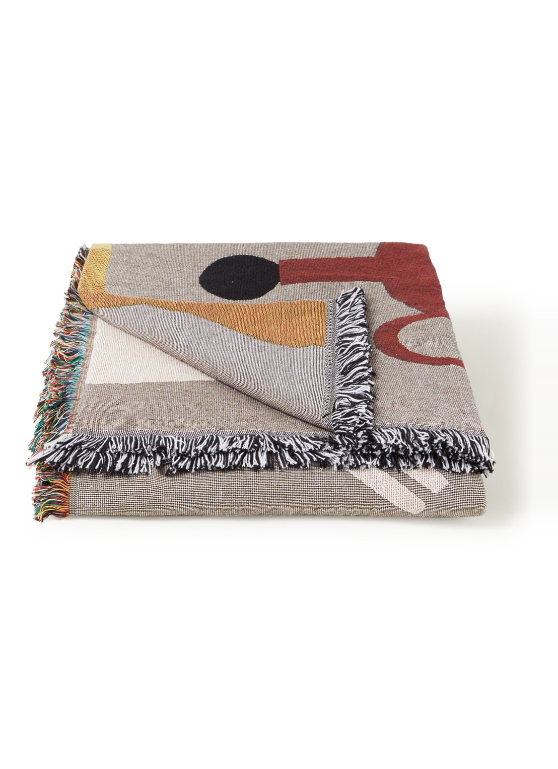 ferm LIVING Mirage plaid 170 x 120 cm - voorkant grijs
